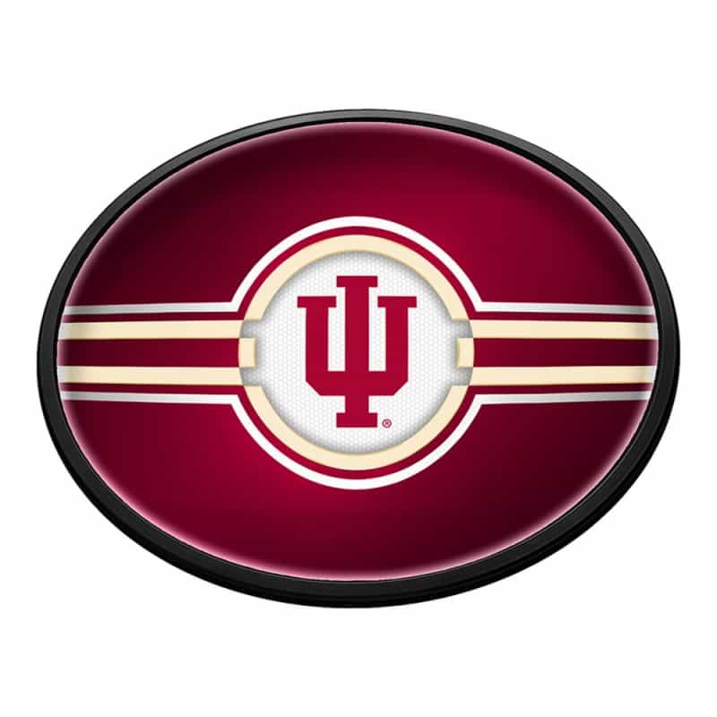 Indiana Hoosiers: Oval Slimline Lighted Wall Sign