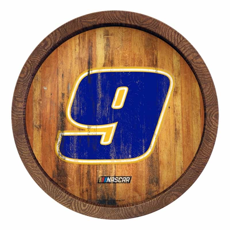 Chase Elliott: Weathered "Faux" Barrel Top Sign