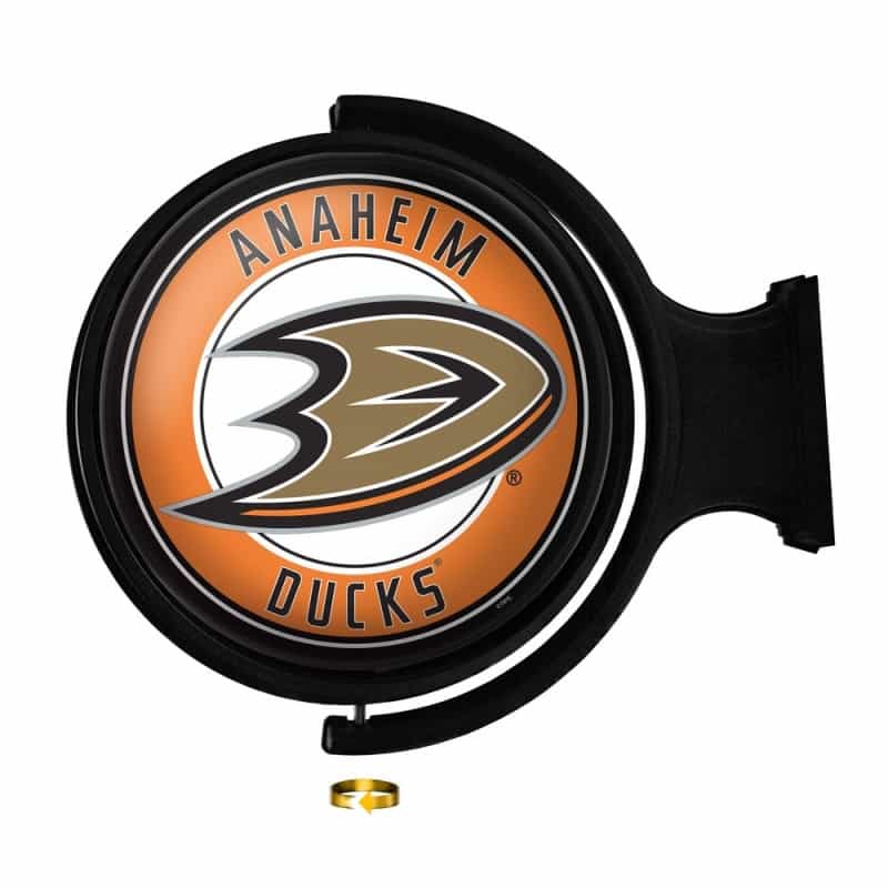 Anaheim Ducks: Original Round Illuminated Rotating Wall Sign