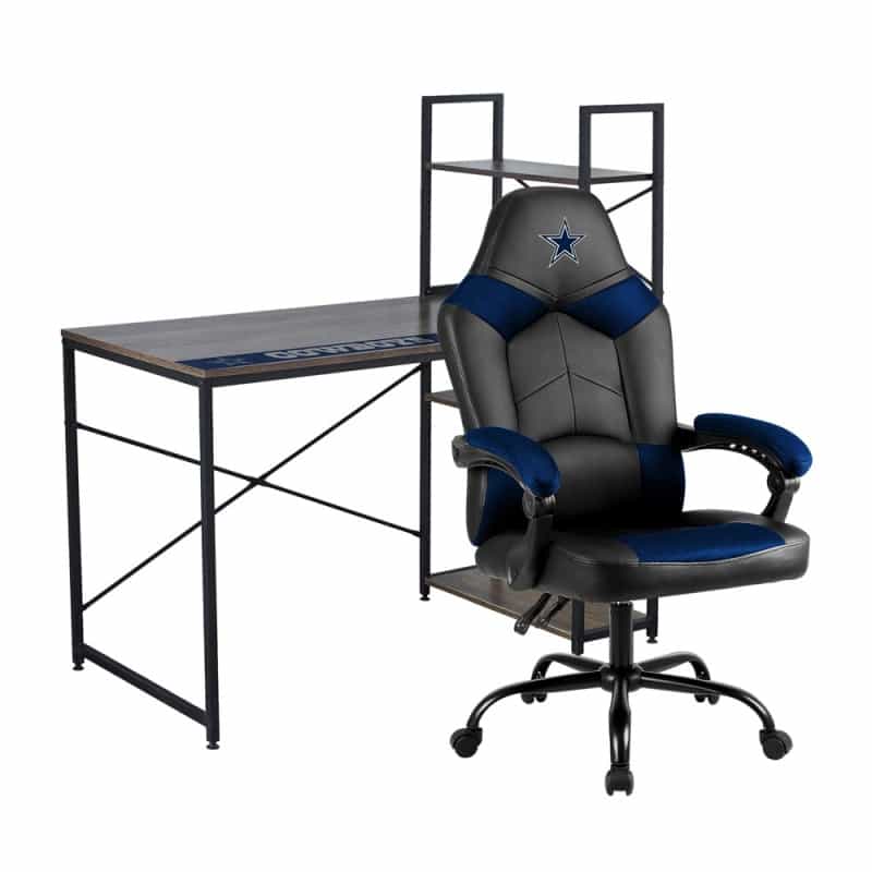 Dallas Cowboys Desk & Oversized Office Chair Combo