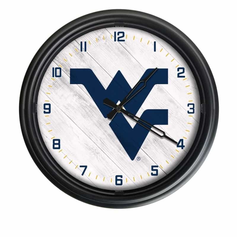 West Virginia University Indoor/Outdoor Led Wall Clock By Holland Bar Stool Co
