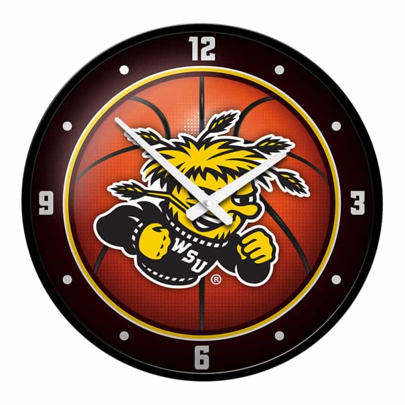 Wichita State Shockers: Basketball - Modern Disc Wall Clock