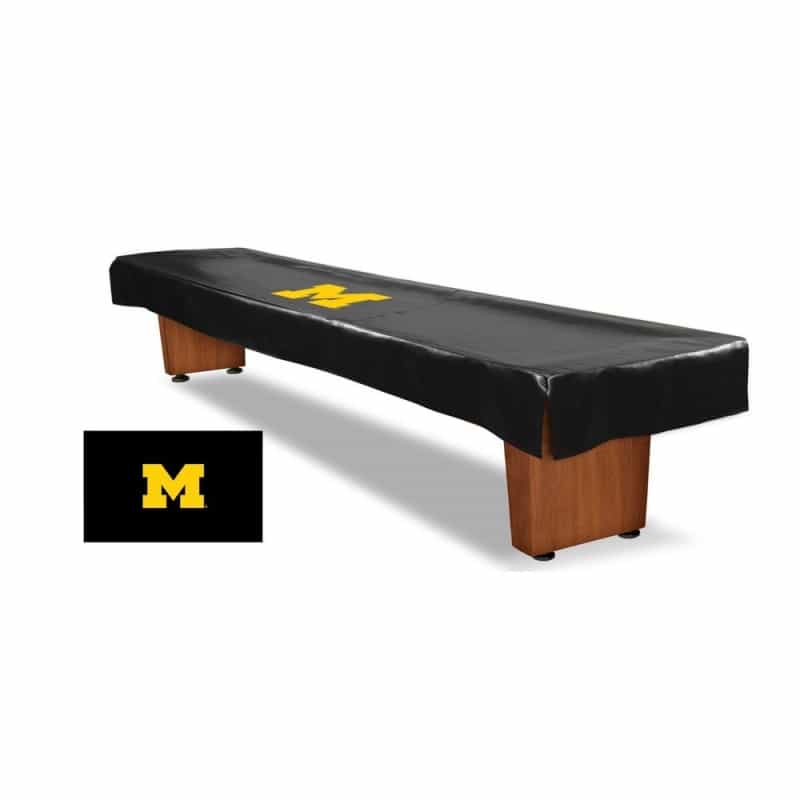 12' University Of Michigan Shuffleboard Table Cover By Holland Bar Stool Co