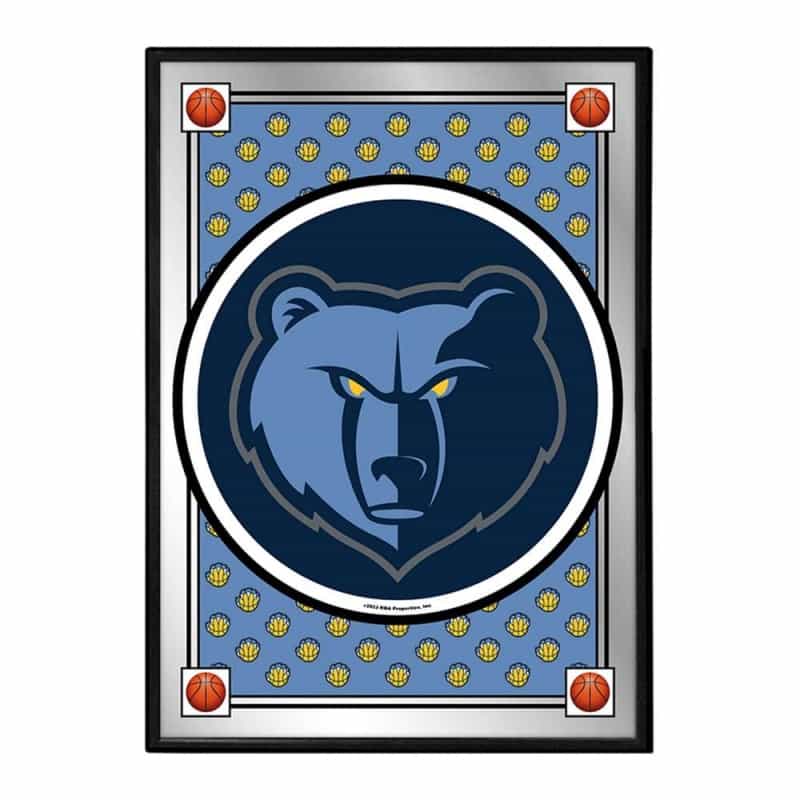 Memphis Grizzlies: Team Spirit - Framed Mirrored Wall Sign - Vertical