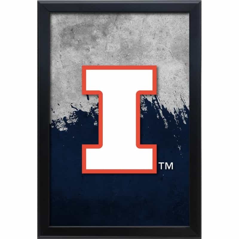 University Of Illinois 15.75" X 23.5" Led Snap Frame Lightbox By Holland Bar Stool Company