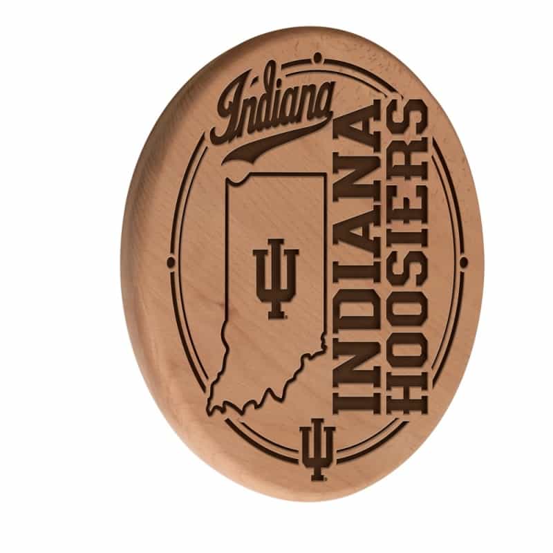 Indiana Laser Engraved Wood Sign By The Holland Bar Stool Co