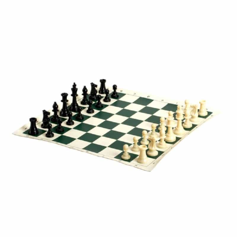 Tournament Chess In Travel Bag - 20"X 20", King 3 3/4"