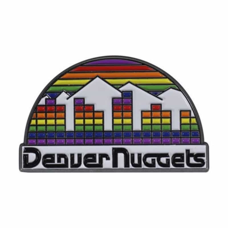 Denver Nuggets 3D Color Metal Emblem - Nuggets Retro Logo