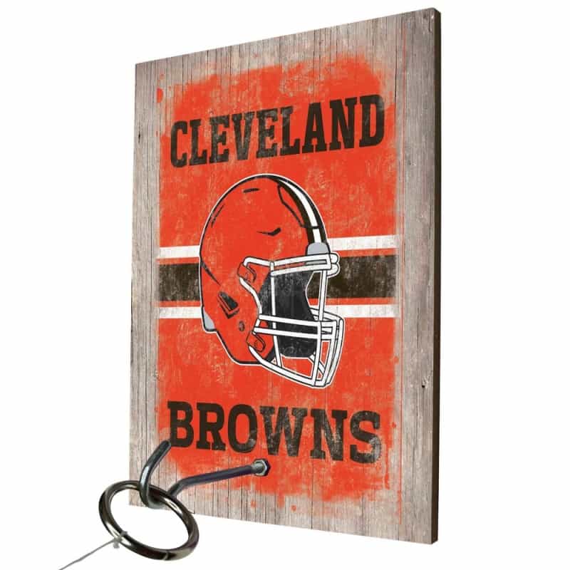 Cleveland Browns Hook And Ring Toss Game - 11In X 8In X .25 In