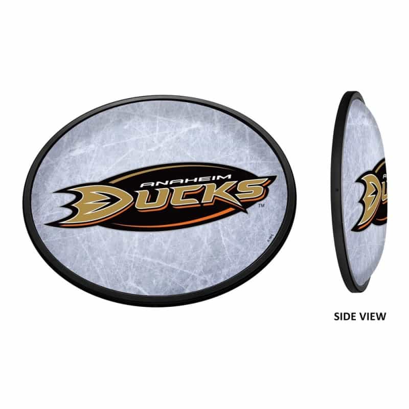 Anaheim Ducks: Ice Rink - Oval Slimline Illuminated Wall Sign