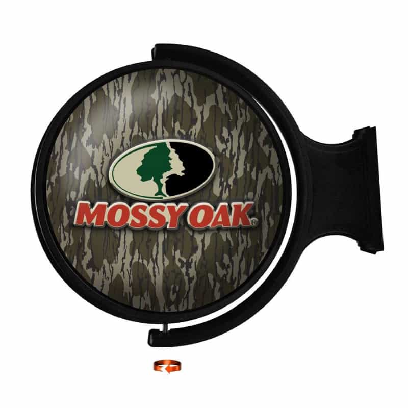 Mossy Oak - Bottomland: Original Round Rotating Lighted Wall Sign