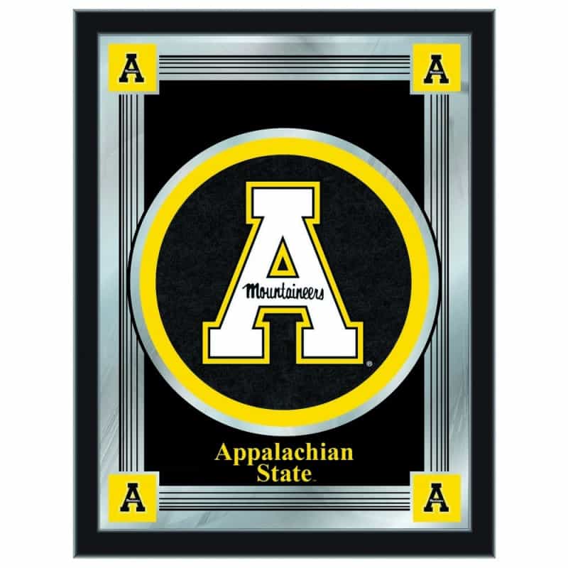 Appalachian State University 17"X22" Logo Wall Mirror By Holland Bar Stool Company, Design Options: Design 1