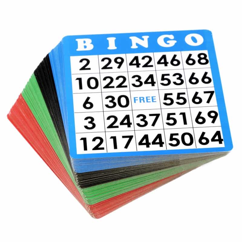 Multi-Color Reusable Bingo Cards (Pkg. 100)