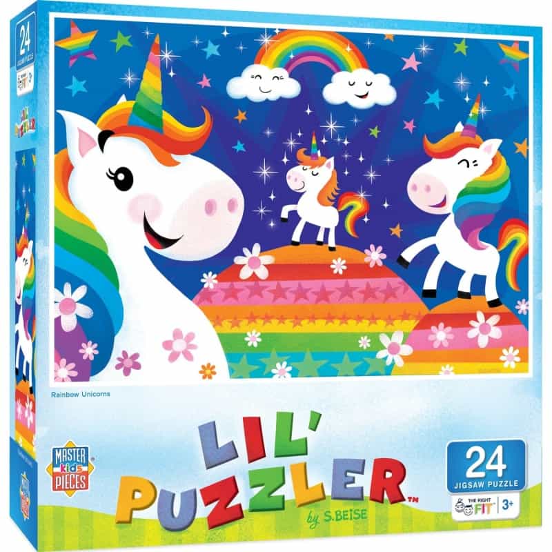Lil Puzzler - Rainbow Unicorns 24 Piece Puzzle