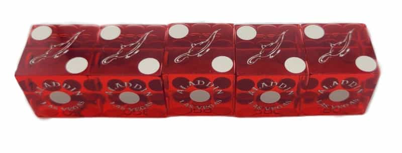 Aladdin Casino Las Vegas Nevada Used Of Stick Of 5 Dice