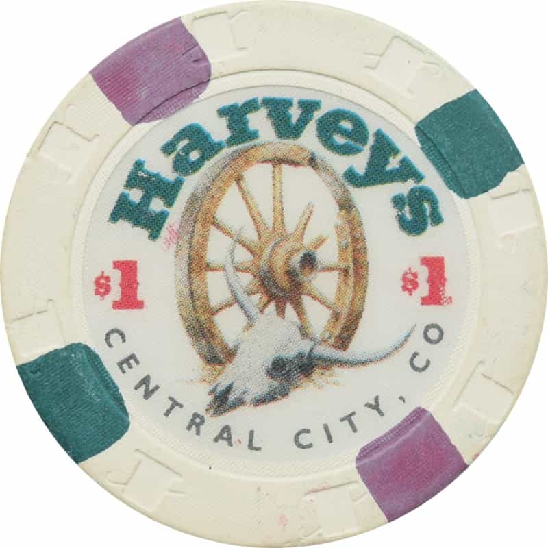 Harvey's Casino Central City Co $1 Chip