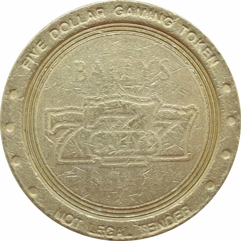 Bally's Casino Las Vegas Nevada $5 Token 1996
