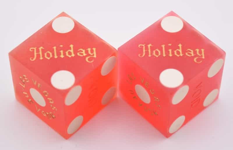Holiday Casino Las Vegas Nevada Pair Of Dice