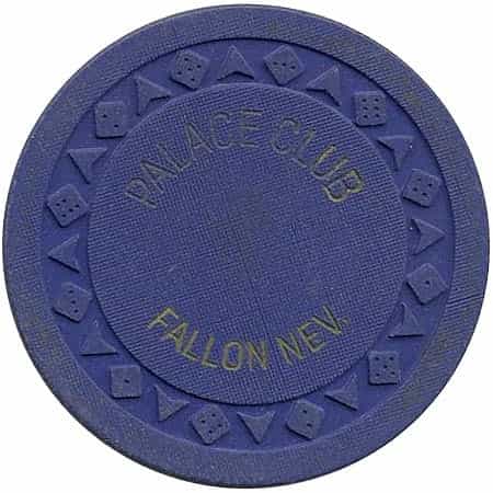 Palace Club Casino Fallon Nevada Navy Chip 1952