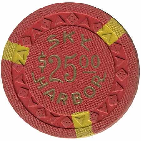 Sky Harbor Casino Stateline Nevada $25 Chip 1953