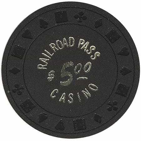 Railroad Pass Casino Henderson Nevada $5 Chip 1980