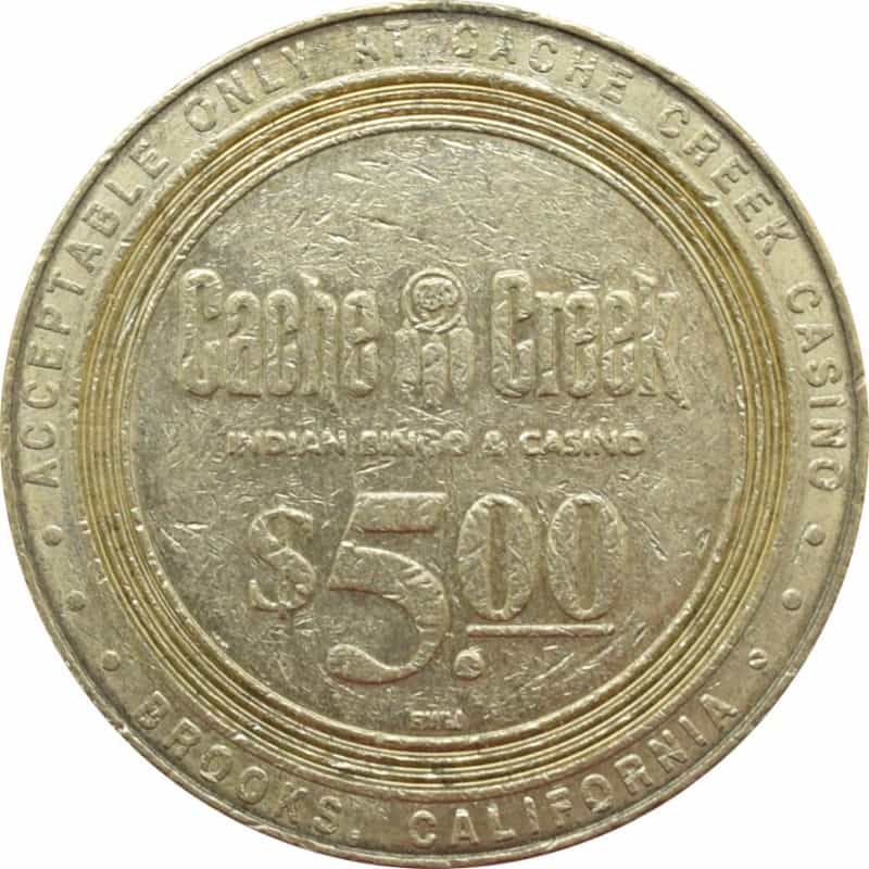 Cache Creek Casino Brooks California $5 Token