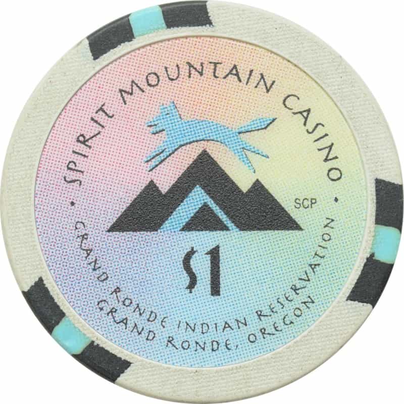 Spirit Mountain Casino Grand Ronde Oregon $1 Chip #3