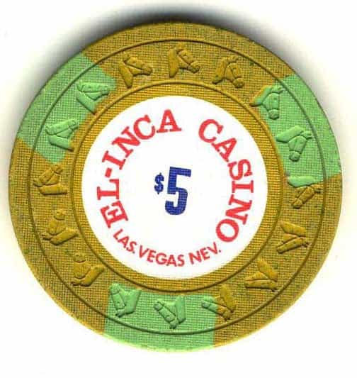 El Inca Casino Las Vegas Nevada $5 Chip 1977
