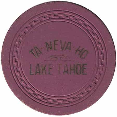 Ta-Neva-Ho Casino Lake Tahoe Nevada $5 Chip 1940
