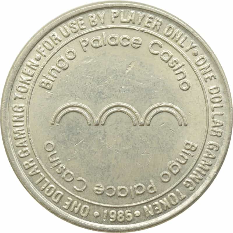 Bingo Palace Casino Las Vegas Nv $1 Token 1986