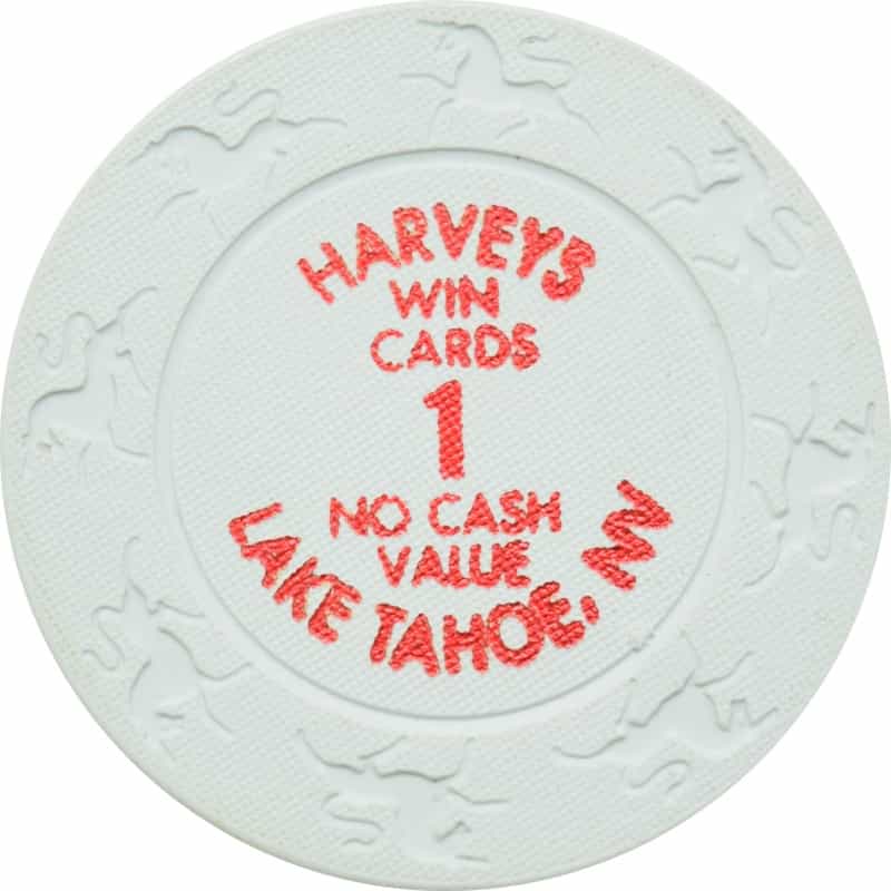 Harvey's Casino Lake Tahoe Nevada Win Cards 1 Ncv Chip 2000