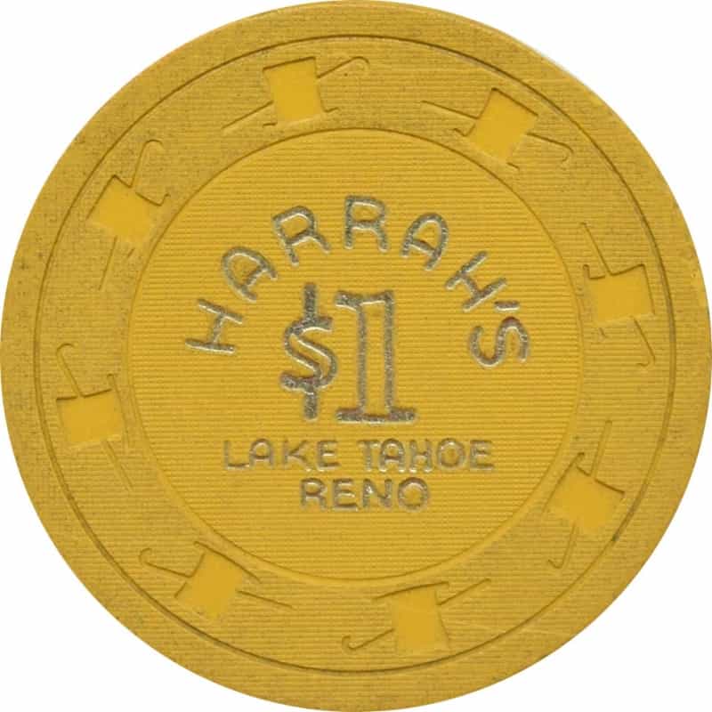 Harrah's Casino Reno & Lake Tahoe Nevada $1 Chip 1960s