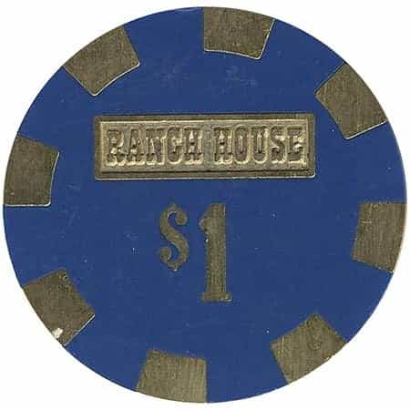 Ranch House Casino Wells Nevada $1 Chip 1980