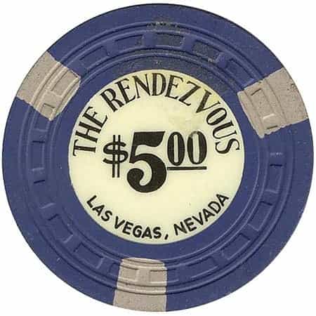Rendezvous Casino Las Vegas Nevada $5 Chip 1960