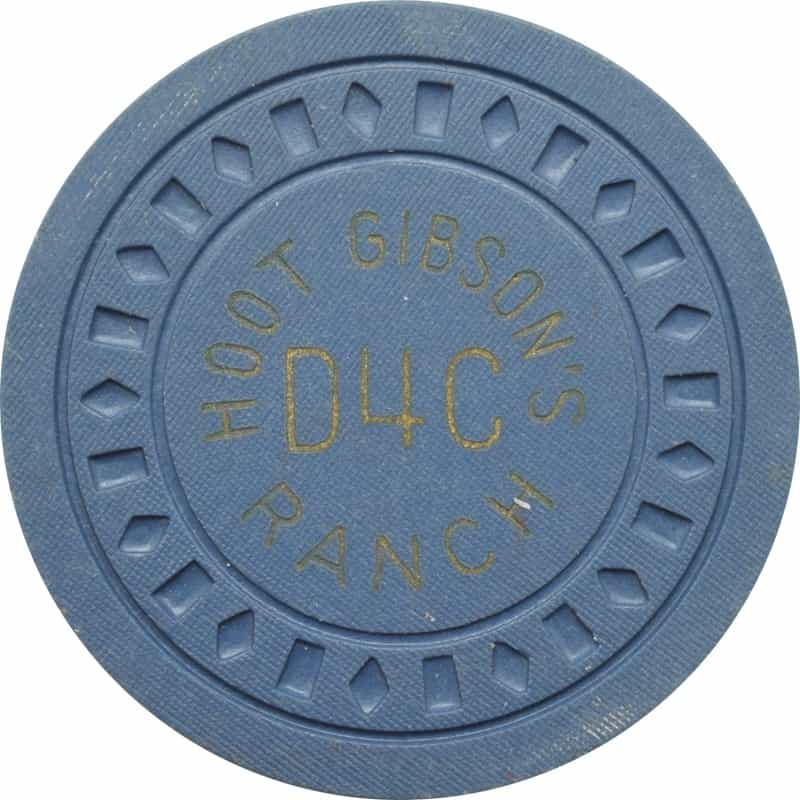 Hoot Gibson's D4c Ranch Casino Las Vegas Nevada $25 Chip 1946