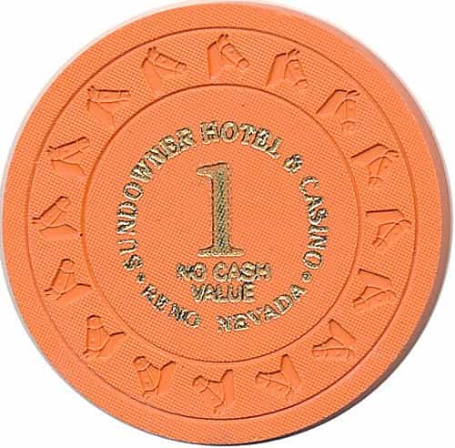 Sundowner Hotel & Casino Reno Nevada $1 Ncv Chip 1990s
