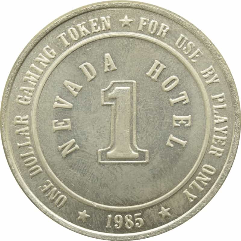 Hotel Nevada Casino Battle Mountain Nv $1 Token 1985