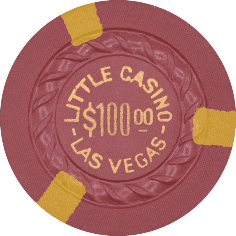 Little Casino Las Vegas Nevada $100 Chip 1950s