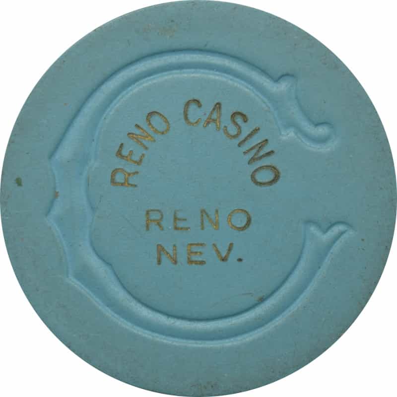 Reno Casino Reno Nevada $5 Chip 1944