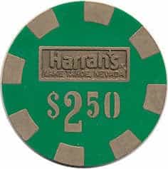 Harrah's Casino Lake Tahoe Nevada $2.50 Chip 1980s
