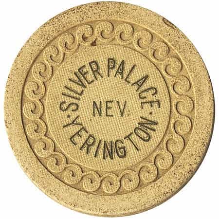 Silver Palace Casino Yerington Nevada Beige Roulette Chip 1930s