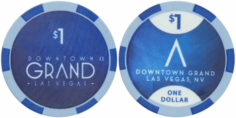 Downtown Grand Casino Las Vegas Nevada $1 Casino Chip 2013