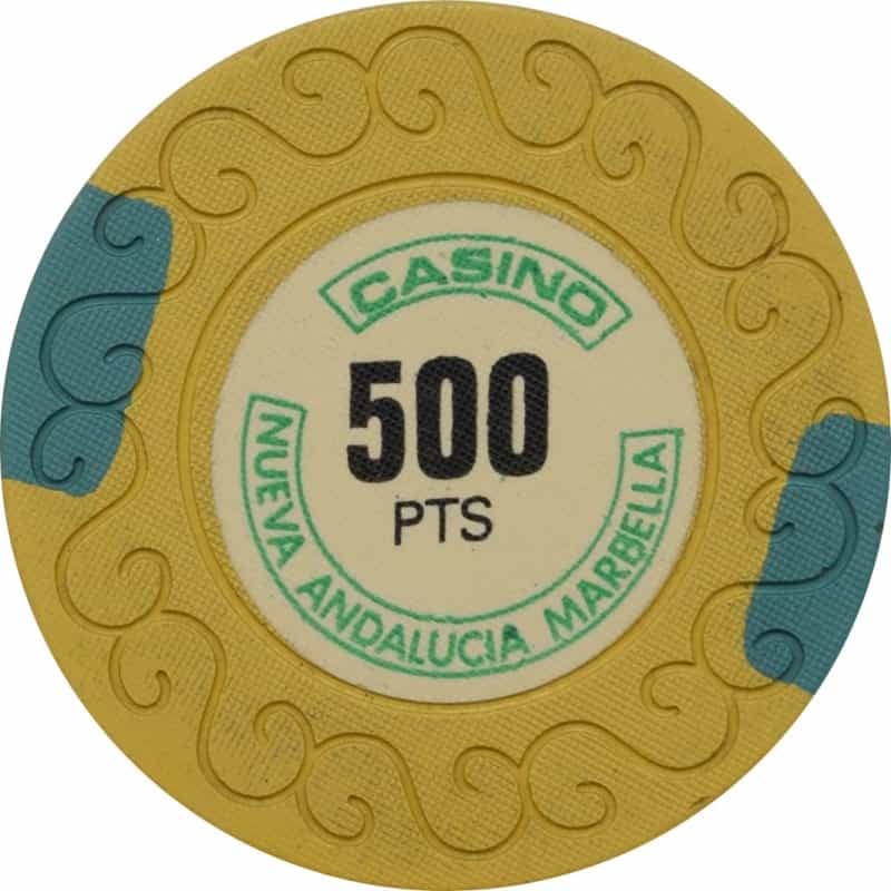 Casino Nueva Andalucia Marabella Spain 500 Pts Scroll Chip