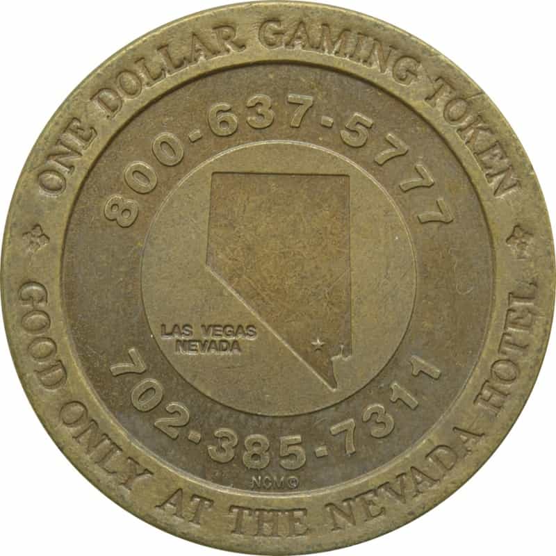 Nevada Hotel Casino Las Vegas Nv $1 Token 1992
