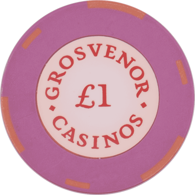 Grosvenor Casinos United Kingdom Uk £1 3Rectl Chip