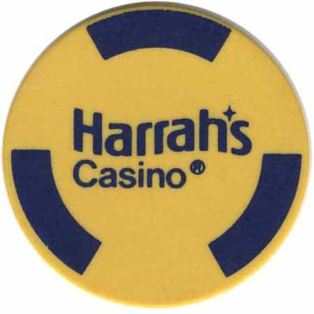 Harrah's Casino Lake Tahoe Nevada Yellow Roulette/Ncv Chip 1980s