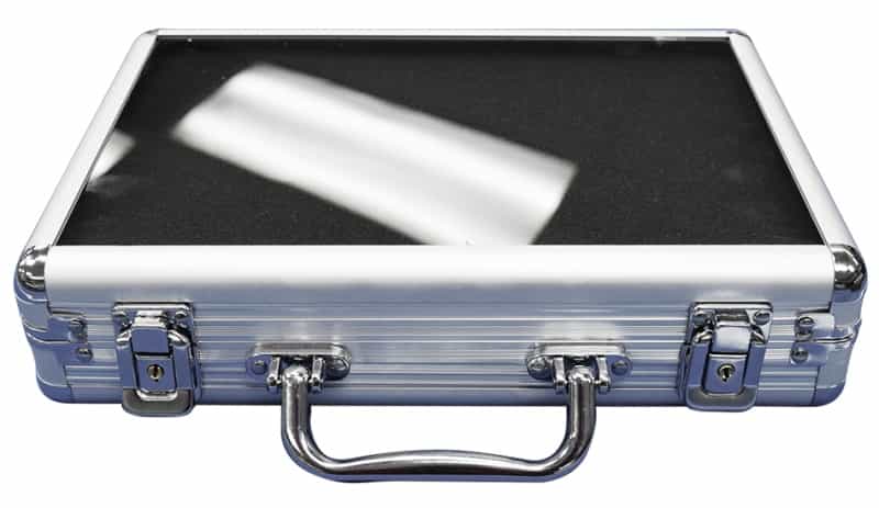200 Aluminum Chip Case With Clear Acrylic Lid