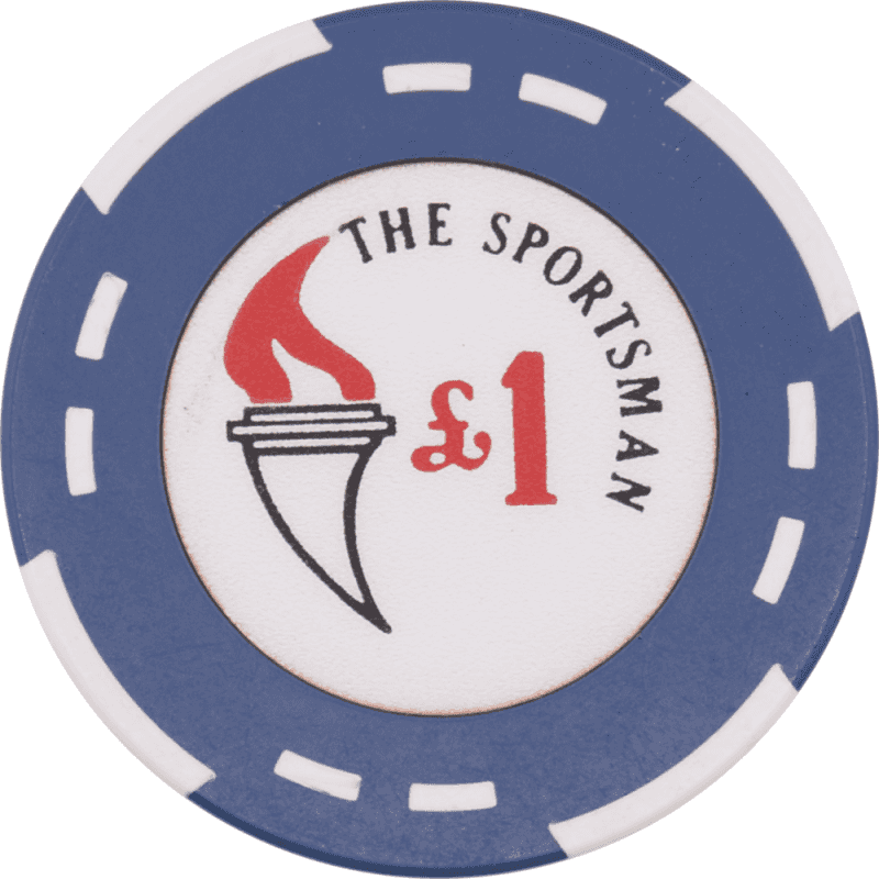 The Sportsman Casino London United Kingdom £1 4X2rectl Chip