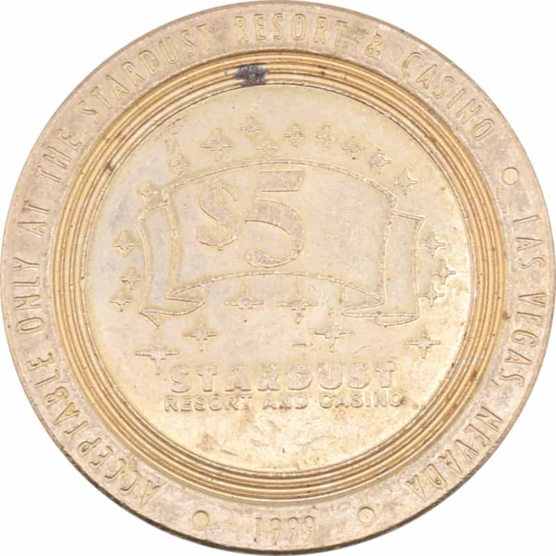 Stardust Casino Las Vegas Nevada $5 Token 1999