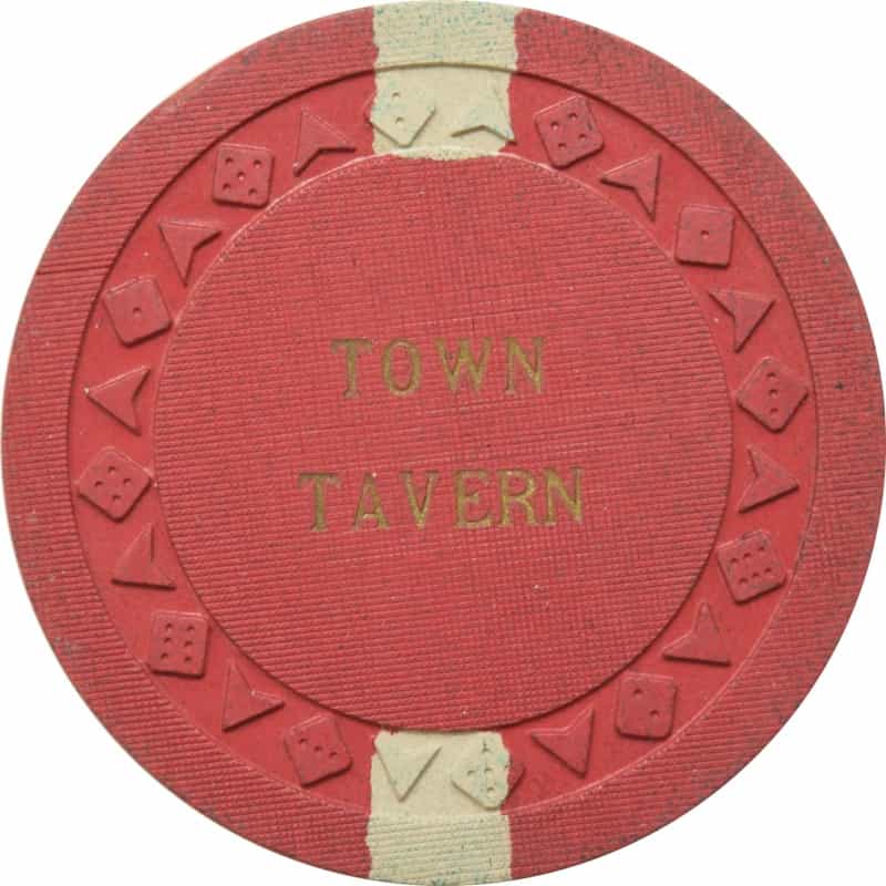 Town Tavern Casino Las Vegas Nevada $5 Chip 1957